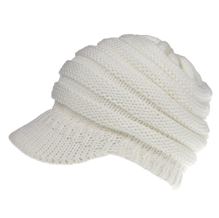 Cozy Knit Ponytail Beanies for Women: Autumn-Winter Warmth