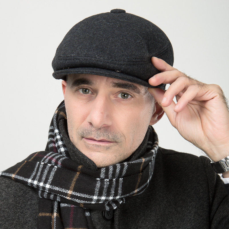 Middle-Aged Woolen Cap: Classic Comfort for Every Season