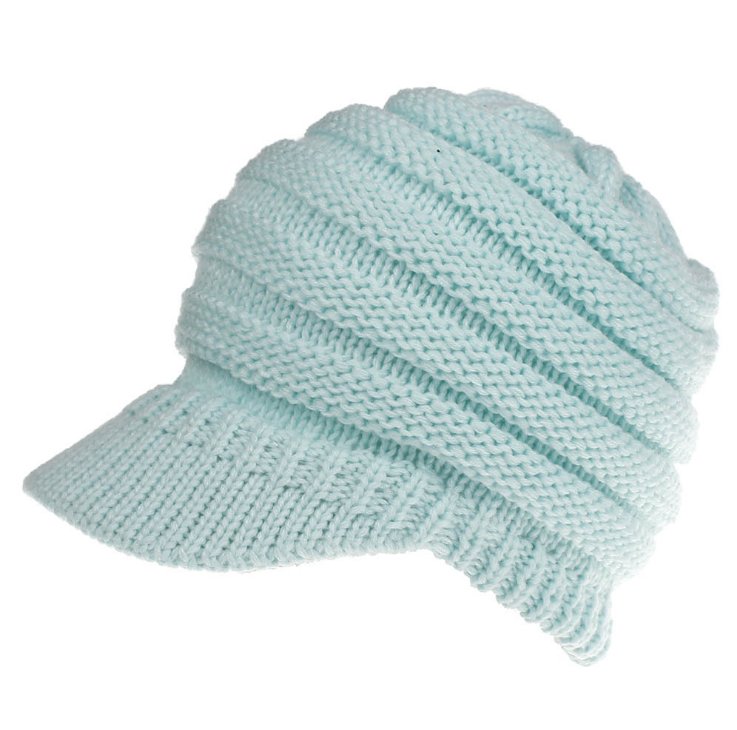 Cozy Knit Ponytail Beanies for Women: Autumn-Winter Warmth