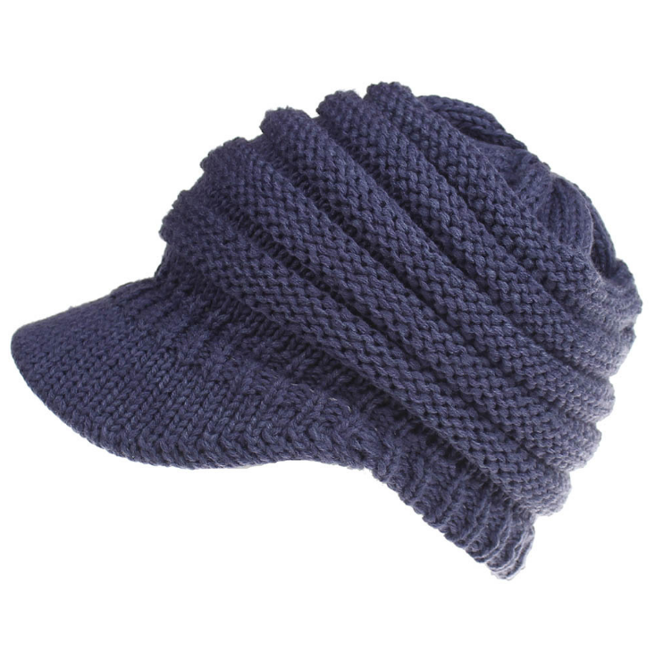 Cozy Knit Ponytail Beanies for Women: Autumn-Winter Warmth