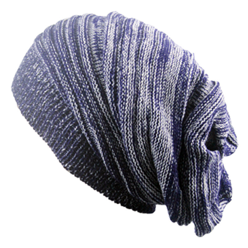 Two-Color Melaleuca Pleated Warm Pullover Pile Hat: Stylish and Cozy