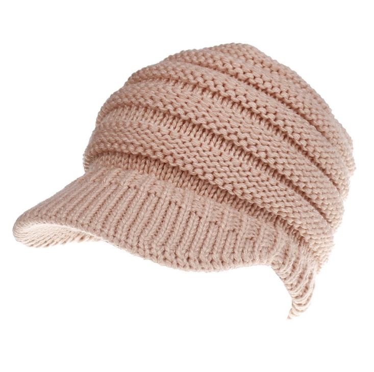 Cozy Knit Ponytail Beanies for Women: Autumn-Winter Warmth