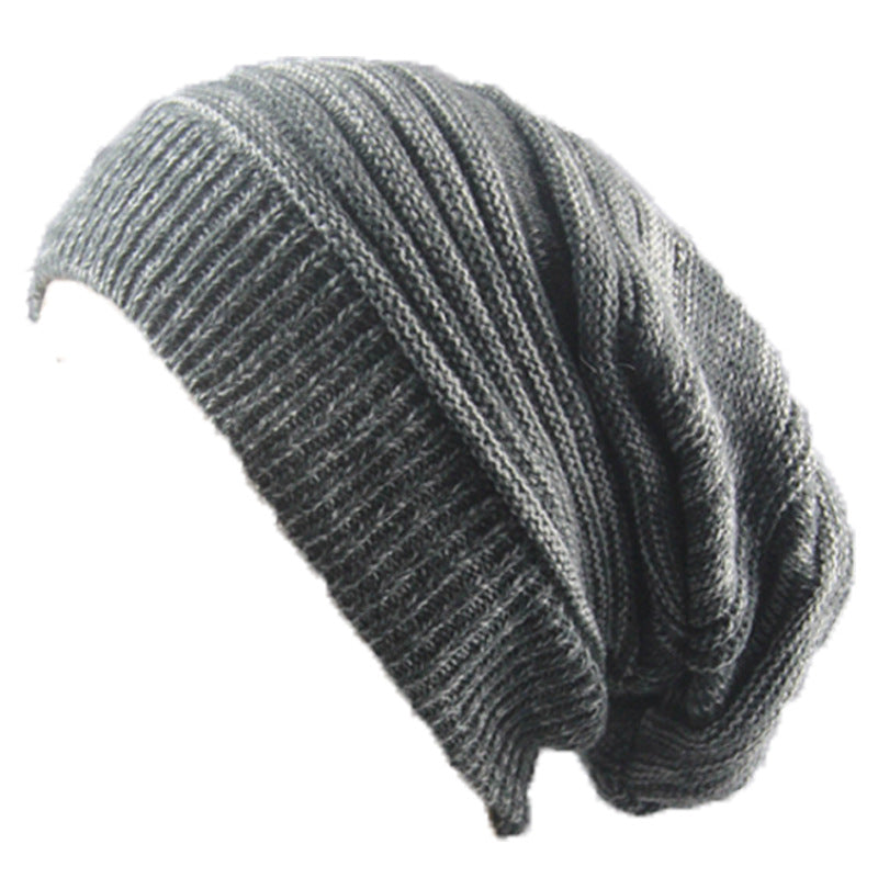 Two-Color Melaleuca Pleated Warm Pullover Pile Hat: Stylish and Cozy