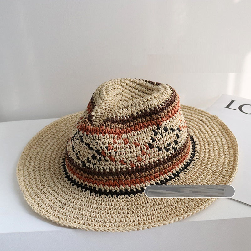 Big Brim Handmade Crochet Sunshade Travel Hat