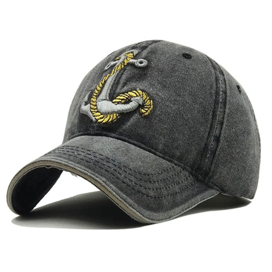 Anchor Embroidered Baseball Cap - Urban Caps