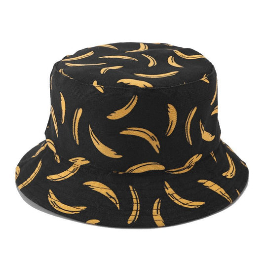 Banana Print with Fisherman's Cap Bowler Hat - Urban Caps