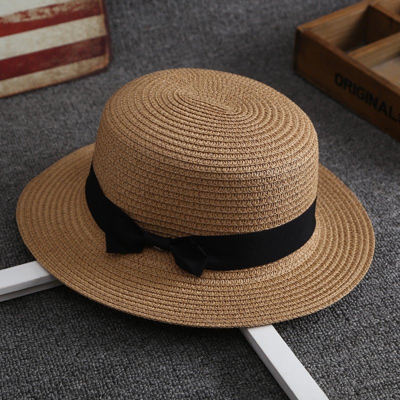 Bowknot Furry Sun Hat Travel Hat - Urban Caps