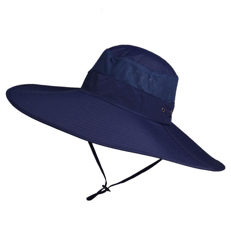 Enlarged Brim Men's Fisherman Hat Waterproof Outdoor Sun Hat Sunscreen Mountaineering Fedoras Hat - Urban Caps