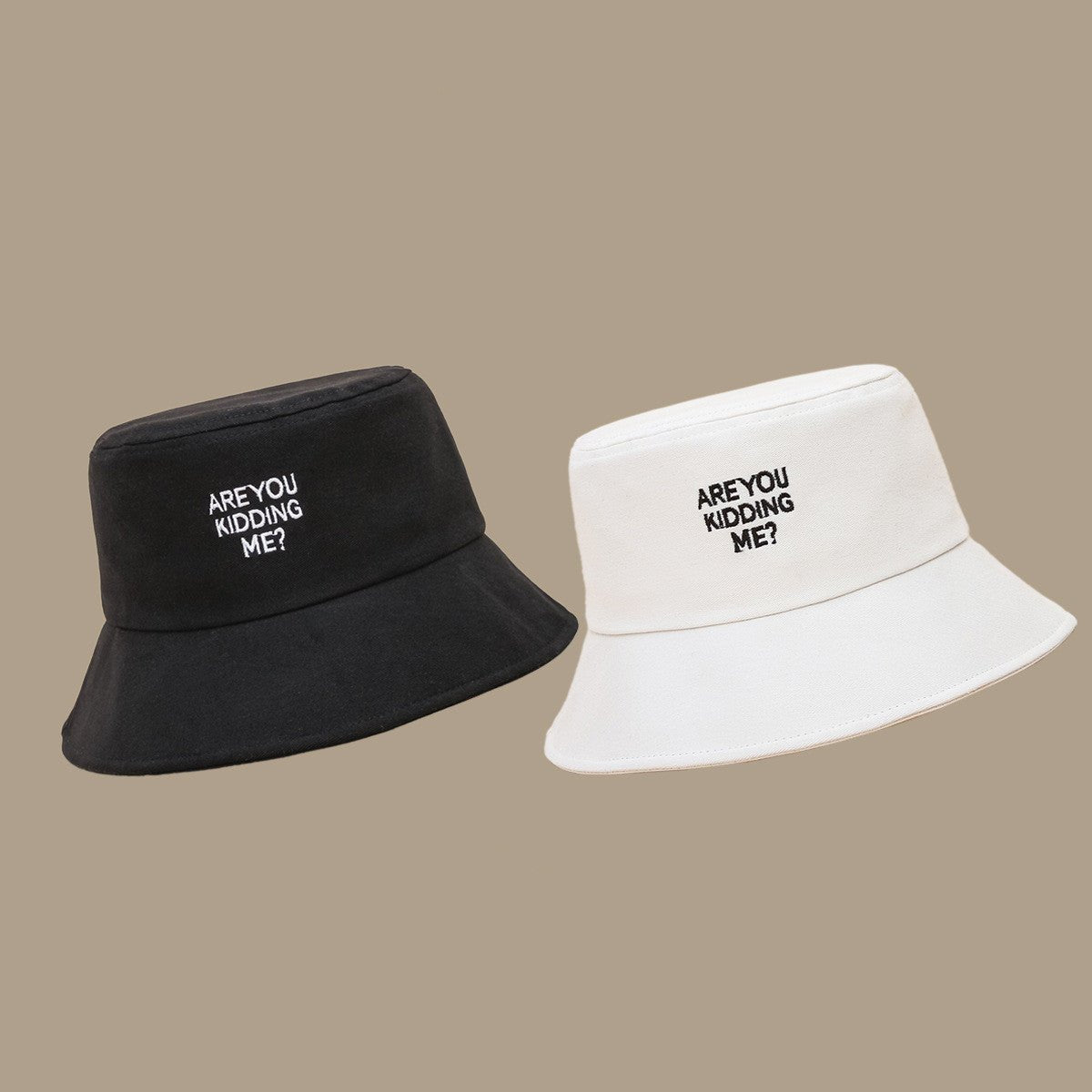 Fashion Casual Embroidered Letter Bowler Hat - Urban Caps