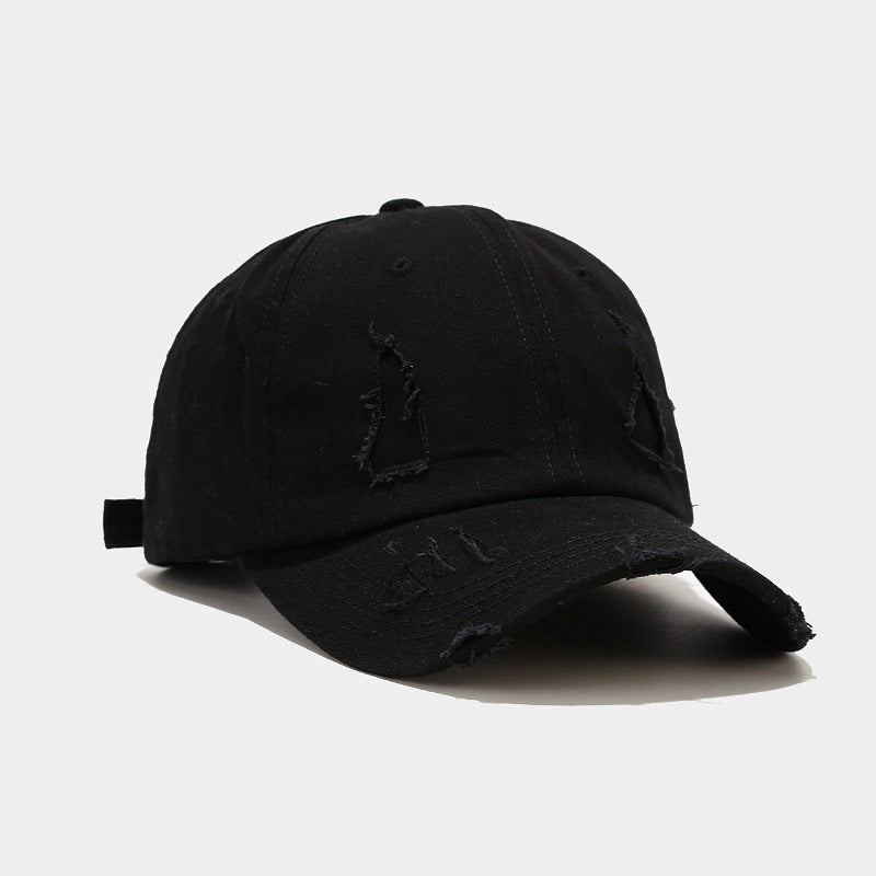 Frayed Washed Baseball Cap - Urban Caps