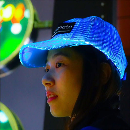Halloween Fiber Optic Luminous Cap LED Luminous Baseball Cap - Urban Caps