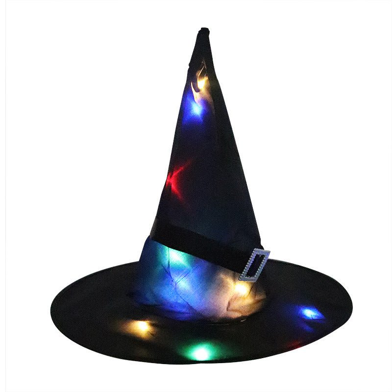 Halloween Party Decoration Props LED Glowing Witch Hat - Urban Caps