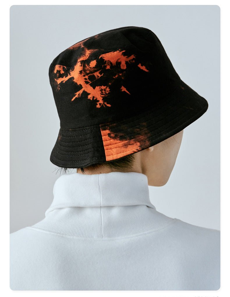 Irregular Tie-dye Potted Hat Men's Fisherman Hat Double-sided Wearable Hat Fedoras Hat - Urban Caps