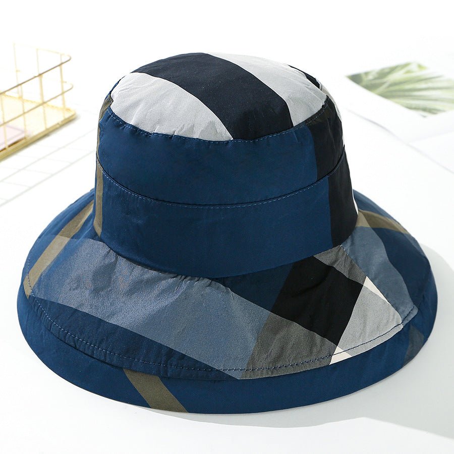 Large Eaves Sun Shade Simple And Fashionable Foldable Bowler Hat - Urban Caps