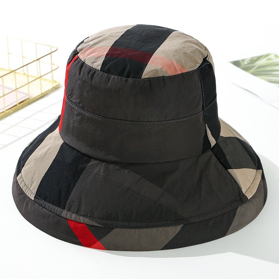 Large Eaves Sun Shade Simple And Fashionable Foldable Bowler Hat - Urban Caps