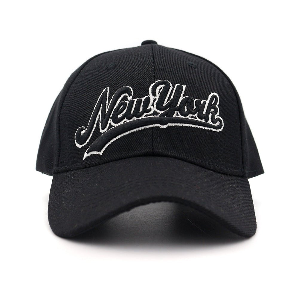 Letter Embroidered Baseball Cap - Urban Caps