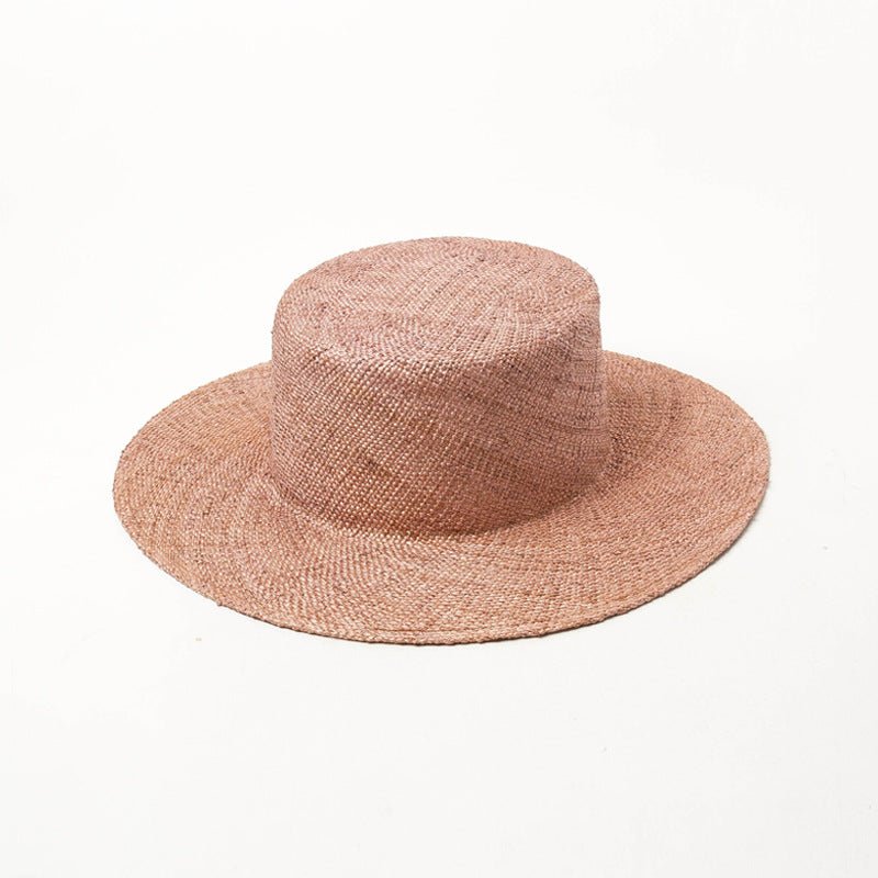 Light Body Dyed Treasure Grass Flat Top Bowler Hat - Urban Caps