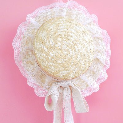 Lolita Lace Straw Hat - Urban Caps