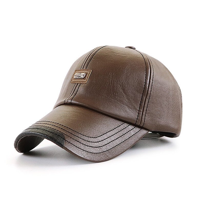 Men's Leather Baseball Cap - Urban Caps