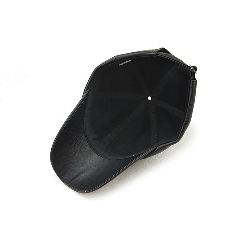 Men's Leather Baseball Cap - Urban Caps