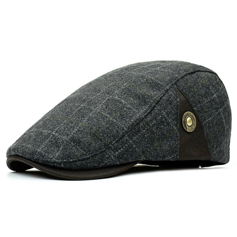 Men's Woolen cap Flat Cap - Urban Caps