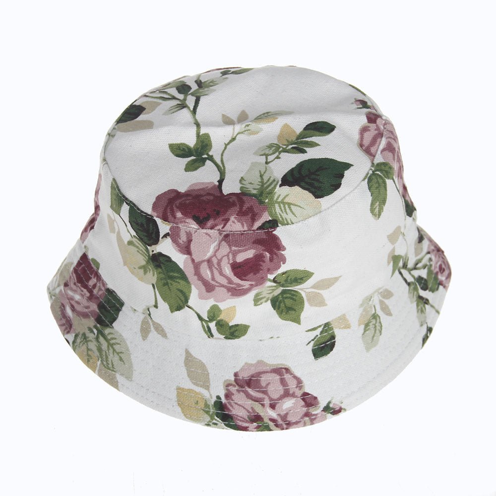 New Children's Flower Sun Casual Bucket Hat - Urban Caps