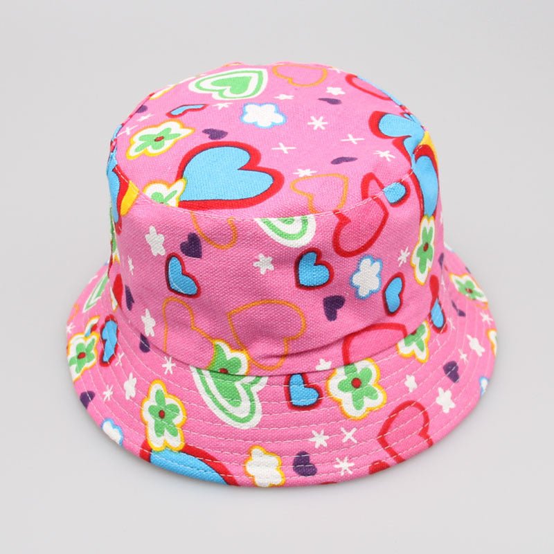 New Children's Flower Sun Casual Bucket Hat - Urban Caps