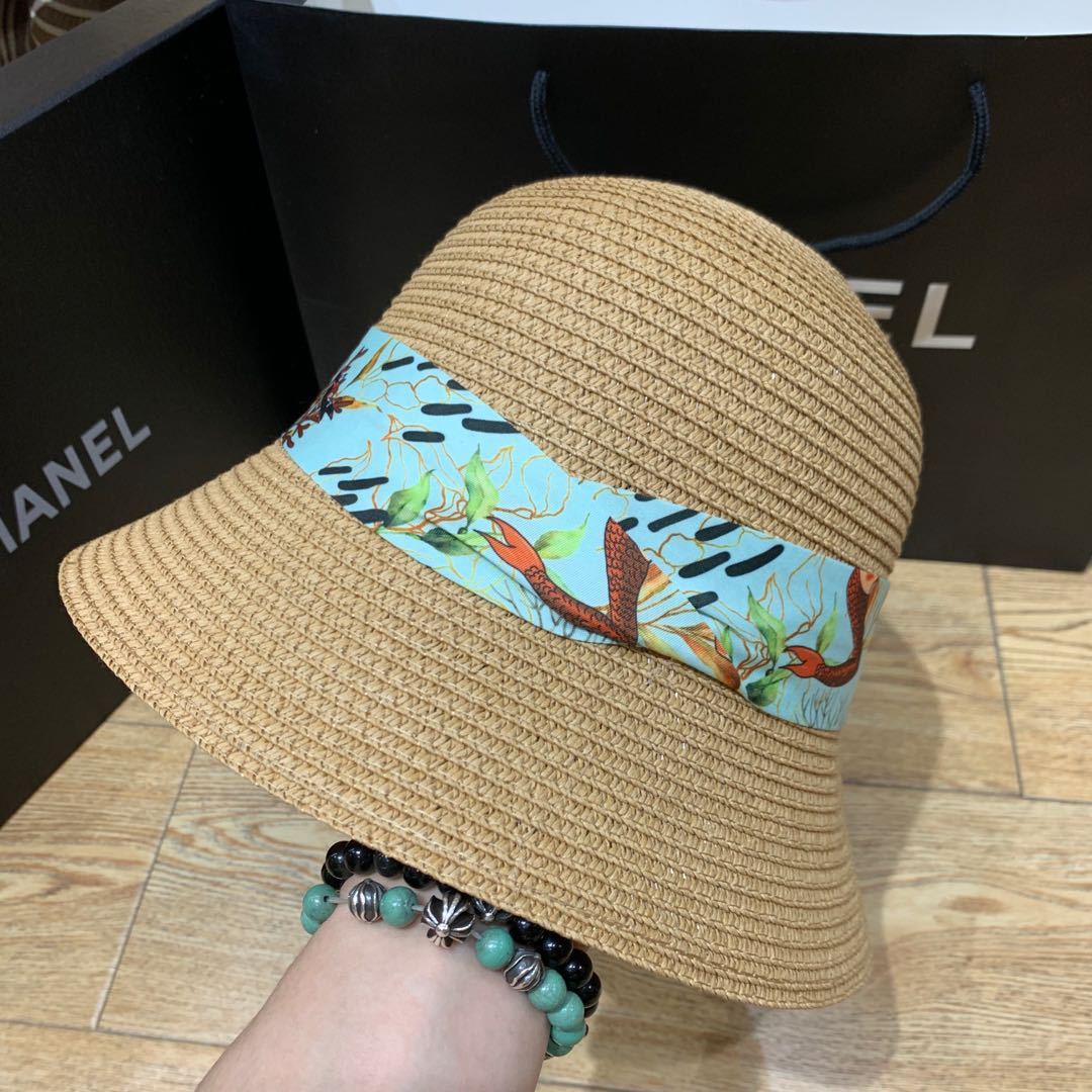 New Mermaid Ribbon Sunscreen Sunshade Bucket Hat - Urban Caps