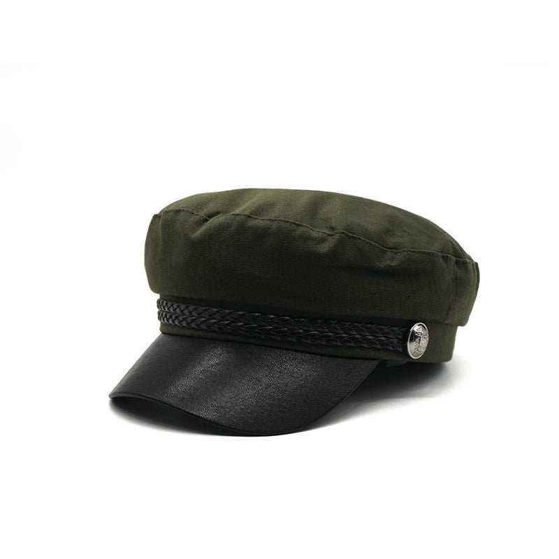 Retro Borderless Sports Flat Top Beret Flat Cap - Urban Caps