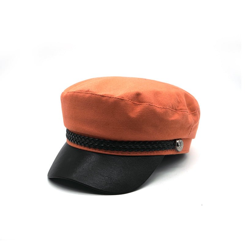 Retro Borderless Sports Flat Top Beret Flat Cap - Urban Caps