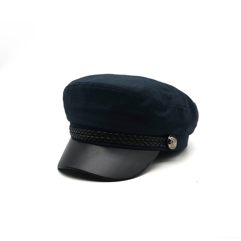 Retro Borderless Sports Flat Top Beret Flat Cap - Urban Caps