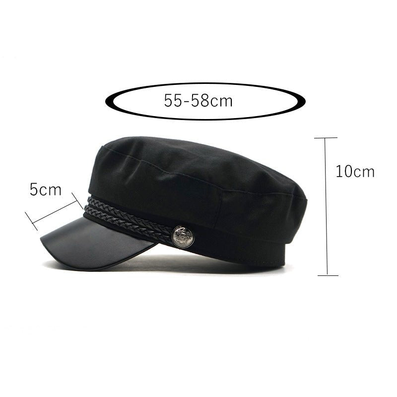 Retro Borderless Sports Flat Top Beret Flat Cap - Urban Caps