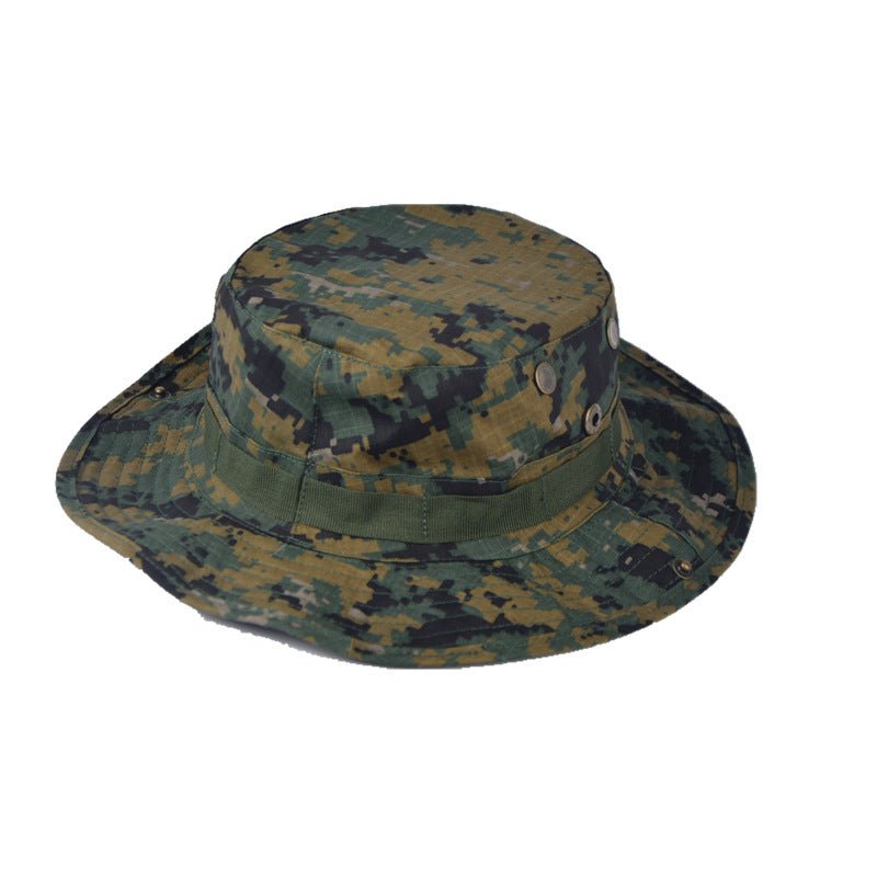 Round Hat Outdoor Leisure Camouflage Fedoras Hat - Urban Caps