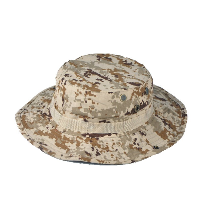 Round Hat Outdoor Leisure Camouflage Fedoras Hat - Urban Caps