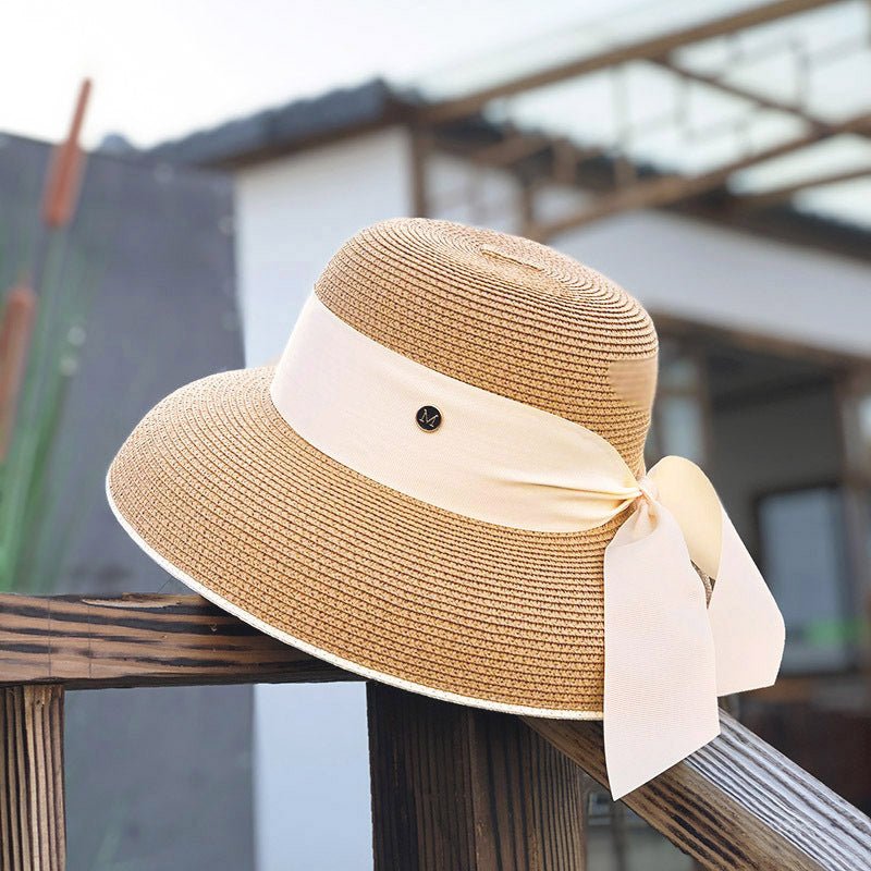 Straw Hat Female Summer Big Eaves Travel Hat - Urban Caps