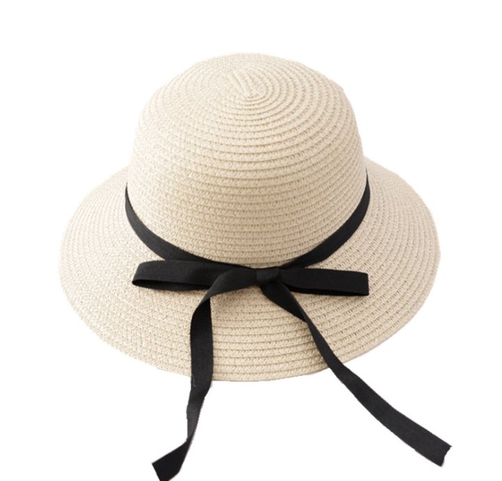 Straw Hat With Foldable Bow And Ribbon Big Brim Fedoras Hat - Urban Caps