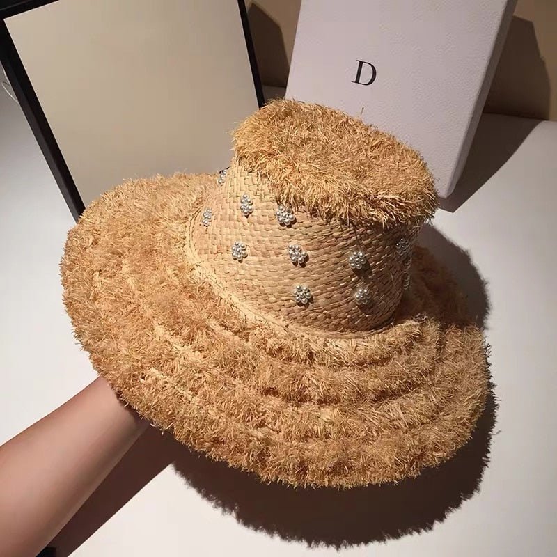 Summer Raffia Straw Hat - Urban Caps