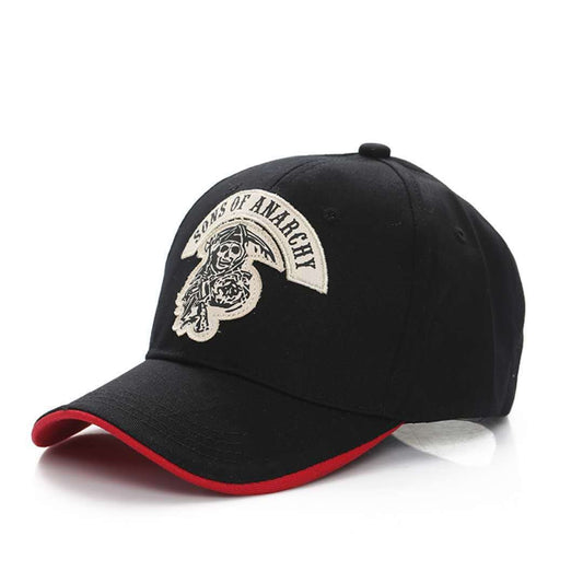 Visor Skull Embroidered Baseball Cap - Urban Caps