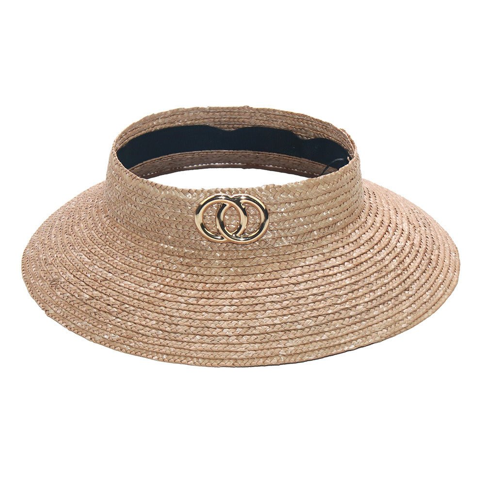 Women's Beach Sunscreen Straw Dyed Straw Hat - Urban Caps