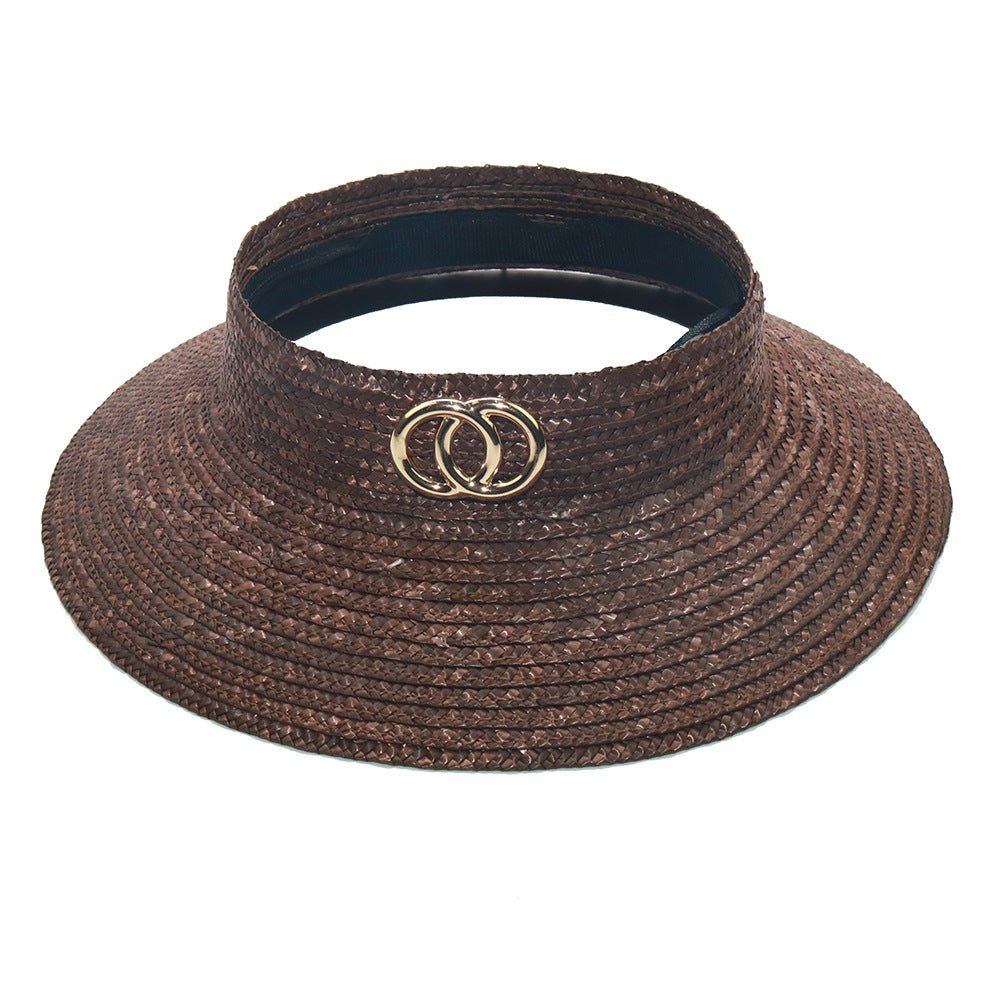 Women's Beach Sunscreen Straw Dyed Straw Hat - Urban Caps