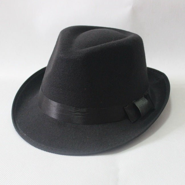 Wool Jazz Hat Trendy Style Hip-Hop Bowler Hat - Urban Caps